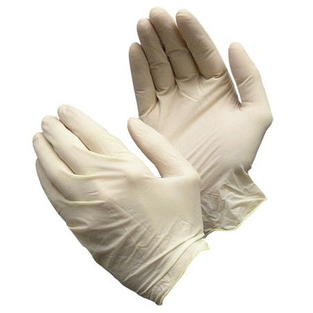 Bsc Preferred Disposable Gloves, Latex, Powder-Free, L, 100 PK, Beige BUY00711836